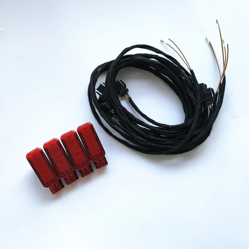 Предупреждение светильник лампа на дверную панель красная/белая 8KD947411 6Y0947411 для