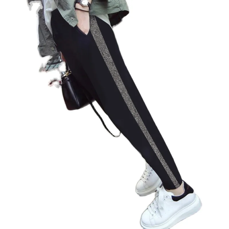 

Spring Chic Cotton Maternity Pants High Waist Belly Sports Casual Pants Clothes for Pregnant Women Pregnancy Trousers