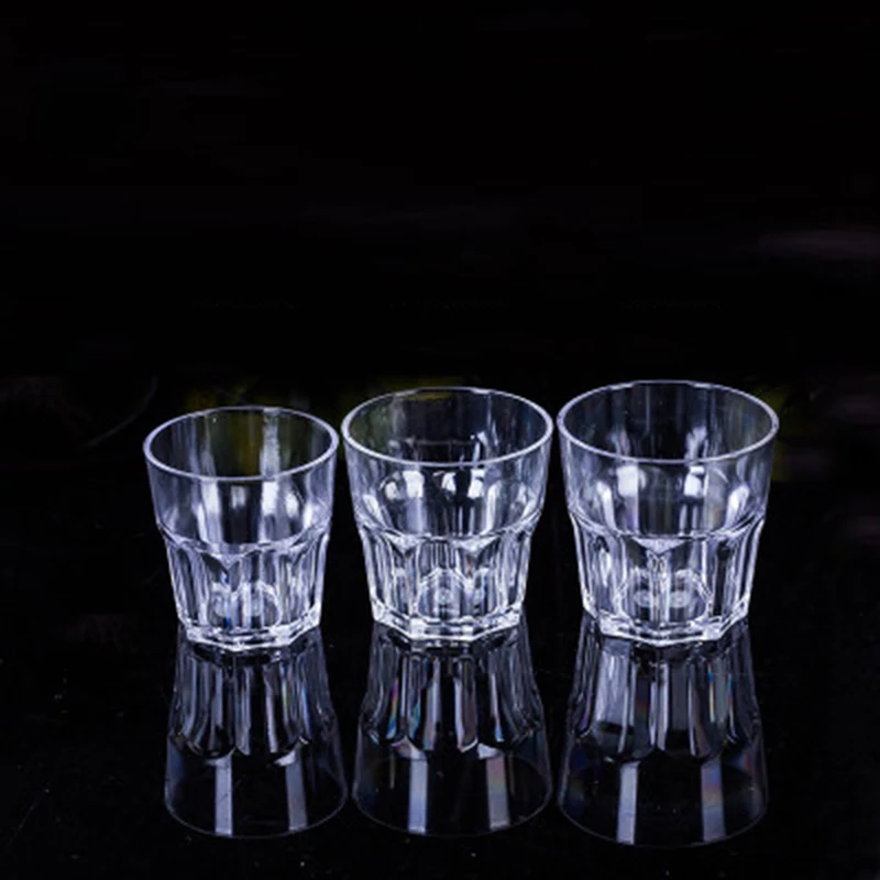 Классические прозрачные стеклянные стаканы из закаленного материала для