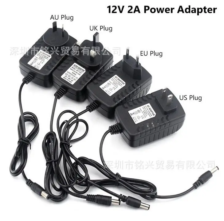 

Адаптер для осветительных приборов, AC100-240V источник питания для светодиодной ленты, 5 в постоянного тока, 12 В, 24 В постоянного тока, 1 А, 2 А, 3 А, штепсельная вилка Европейского/американского/австралийского/британского стандарта