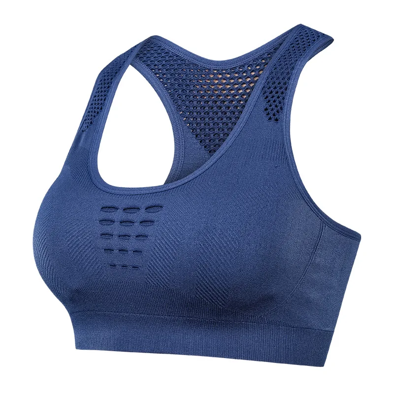 

Hollow sports underwear women's tight-fitting shockproof no steel ring beauty back bra quick-drying breathable yoga bra New