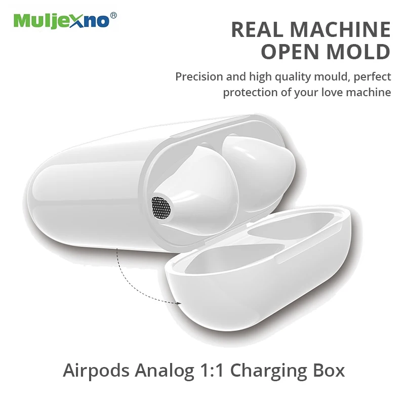 Беспроводная зарядная коробка для Airpods Apple Bluetooth наушники зарядное устройство дом
