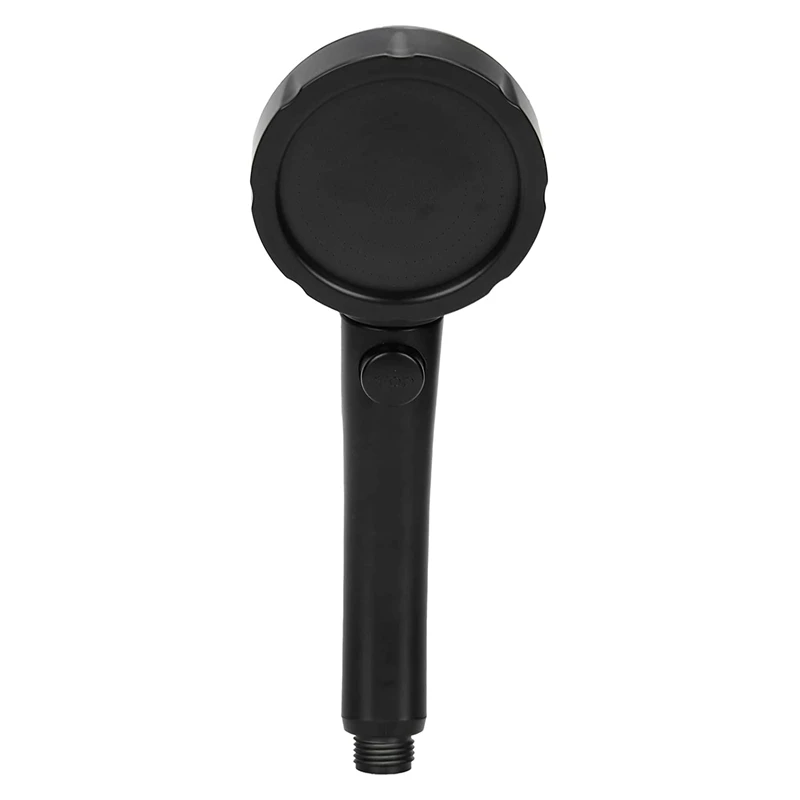 

Shower Head Bathroom High Pressure Handheld Shower Head Black with Switch 3 Spray Modes G1/2 Thread Household