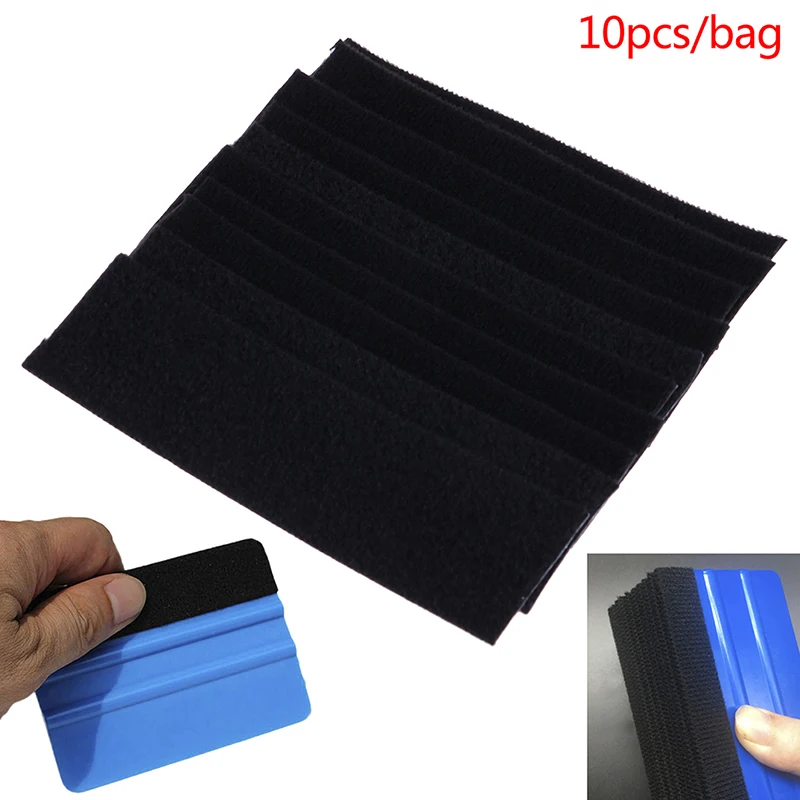 

10 шт./компл. Автомобильная виниловая пленка, обмотка войлока для всех 10 см, скребок для края автомобиля, инструмент для окрашивания окон, скр...