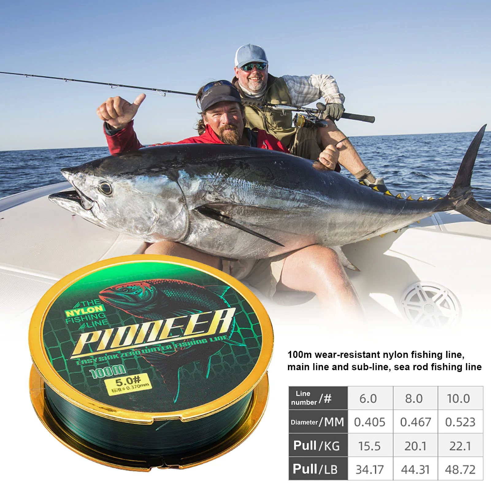 

High Quality100M Fishing Wire 328ft Hanging Fishing Line Wire Fishing Line Bass Carp Fish Fishing Accessories 2021 Hot Sale