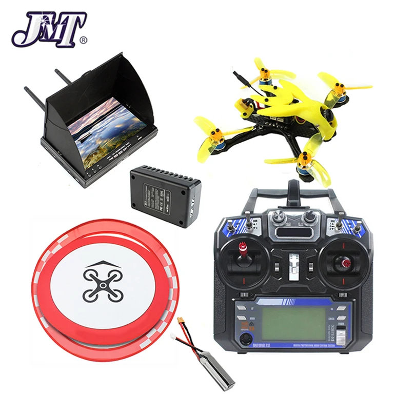 Полный набор 135 мм бесщеточный FPV гоночный Дрон 2S DIY RC Квадрокоптер с MiniF4 Полетным