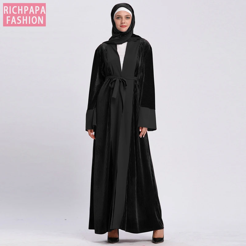 Мусульманский халат абайя мусульманский мусульманское кимоно кардиган хиджаб