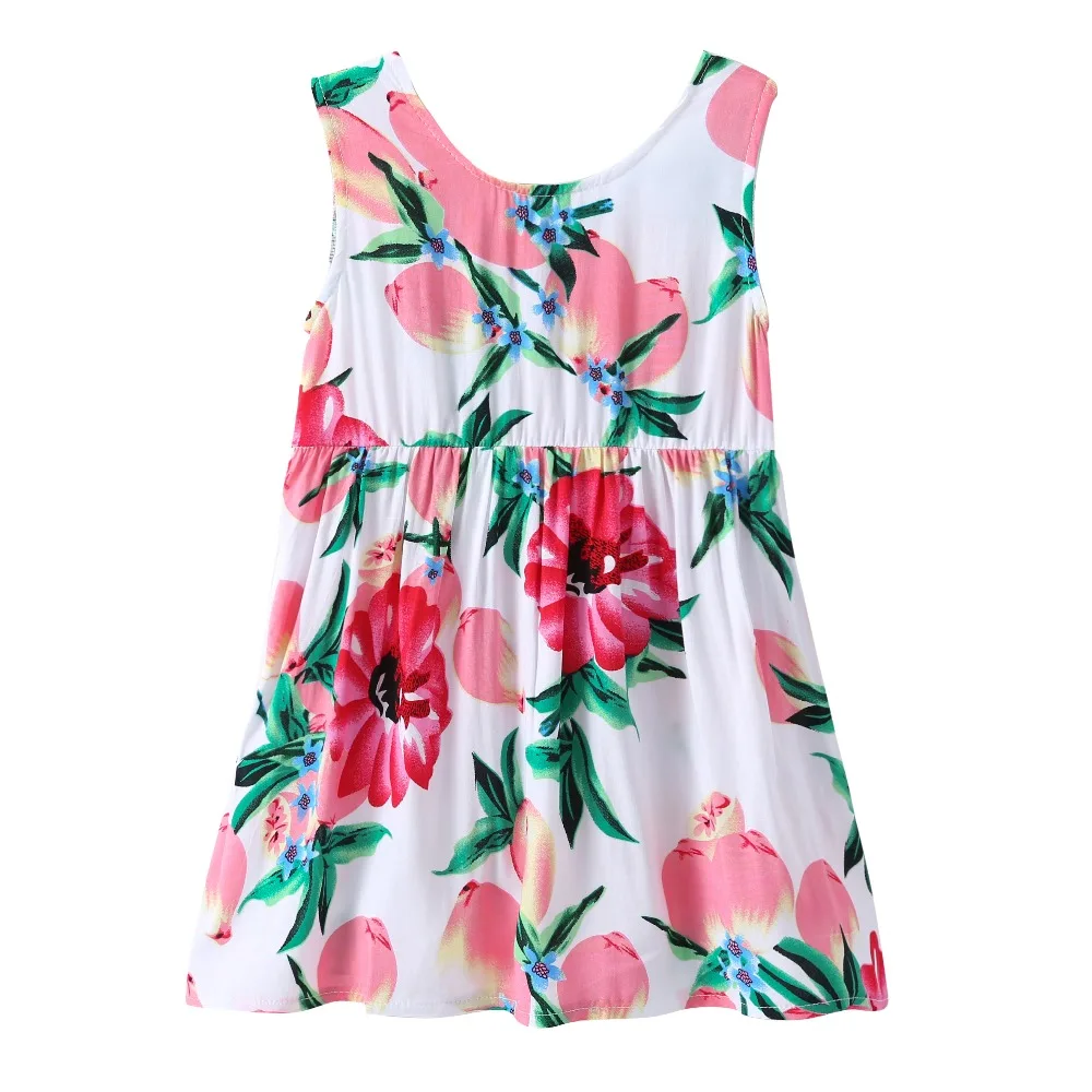 Детская одежда для девочек 2021 летняя детская хлопковые платья-безрукавки в стиле