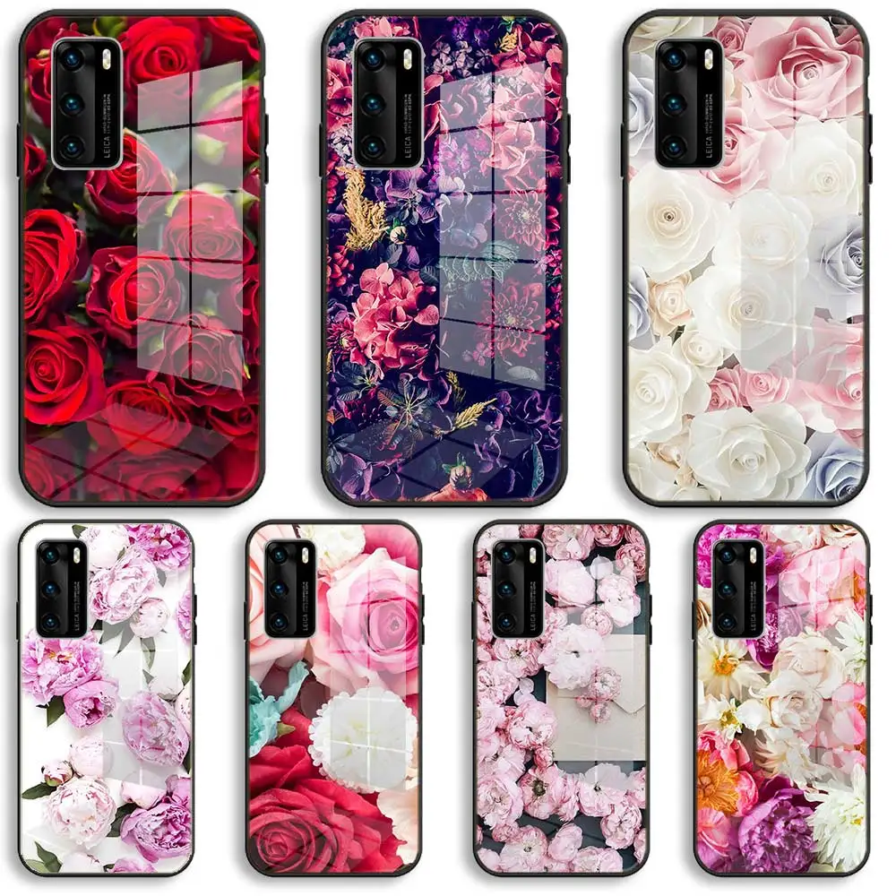 Чехлы для мобильных телефонов rose rosse из мягкого стекла Samsung S20 S11 S10 S9 S8 Plus lite 10e Fe 5G