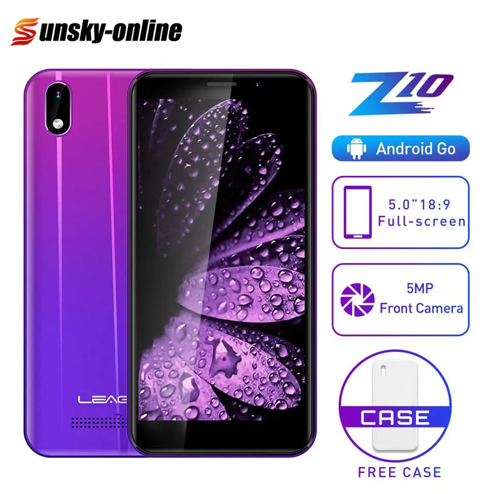 Смартфон LEAGOO Z10 с 5 0 дюймовым дисплеем четырёхъядерным процессором MT6580M ОЗУ 1 ГБ