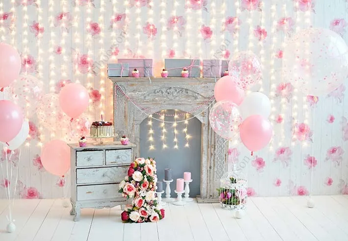 Newborn Photography Backdrop Moon Pink Feather Crib Swan  Birthday Party Vinyl Photography Background Baby Shower Photophone enlarge
