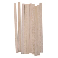 10x blank wooden sticks balsa wood crafts modelling rod stick kids diy