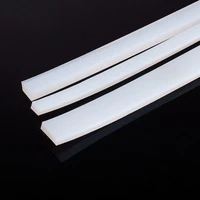 solid silicone strip heat resistance high temperature proof flat seal bar 2 30mm x 1 10mm 10m translucent
