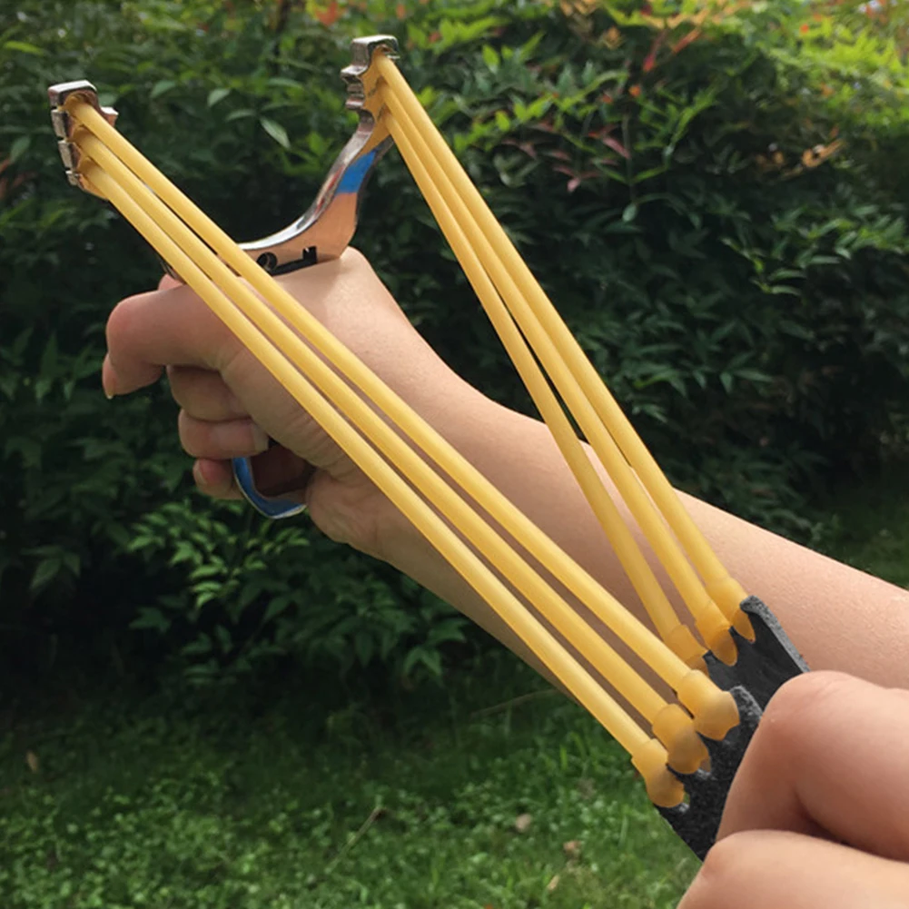

6pcs/Lot Elastic Slingshot Rubber Bands Powerful Catapult Replacement Band Strips Wild Hunting Camping Equipment