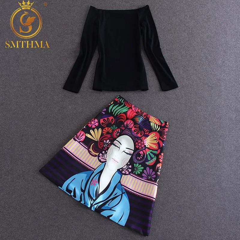 Женский комплект одежды высокого качества с воротником-лодочкой и разноцветной