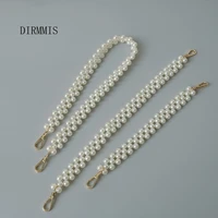 new fashion woman handbag accessory parts puring white pearl acrylic resin chain luxury solid strap women vintage clutch chains