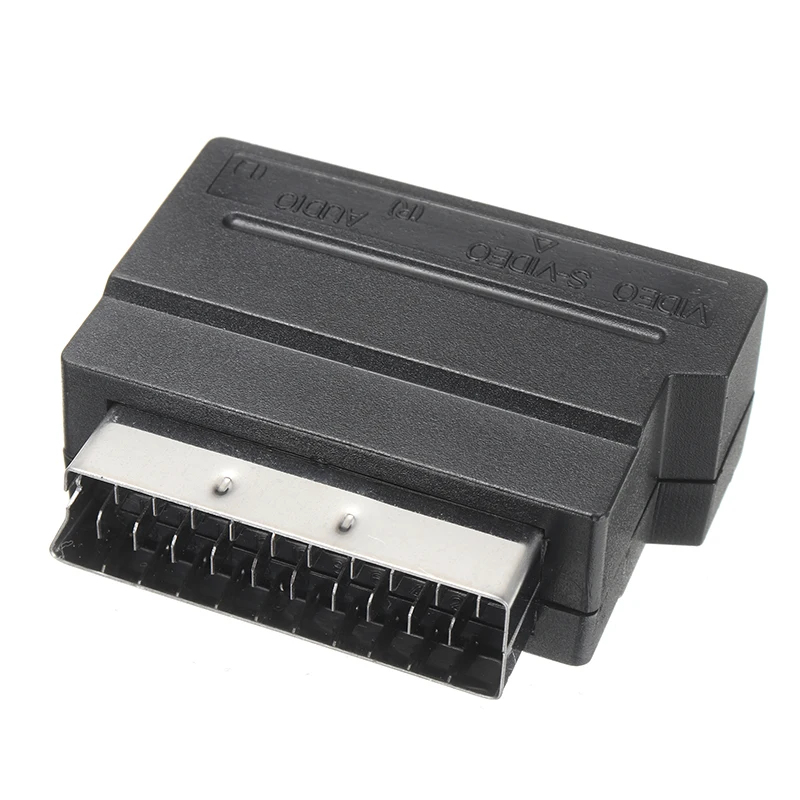 Черный с переходником SCART на 3 RCA Phono 1080p HDMI совместимый S video AV аудиокабель для