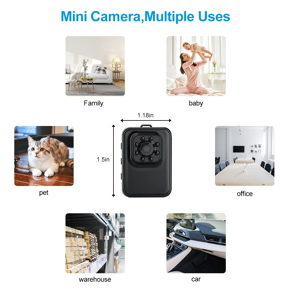 

HD 1080P wifi Camera Mini Smart Home wireless Camera Baby Monitor Night Vision Motion Detection Security Surveillance IP Camera