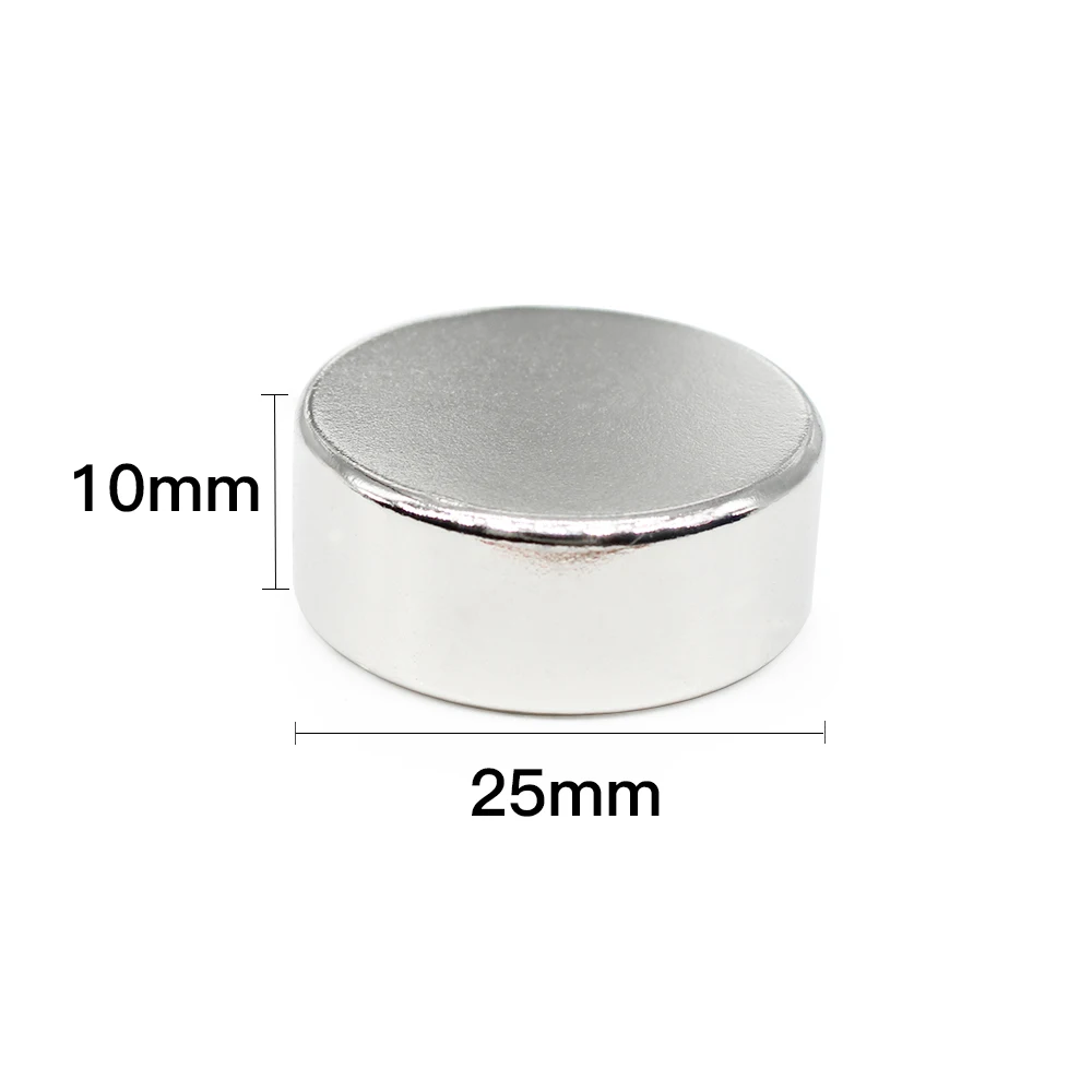 

1/2/5/10PCS 25x10 mm Strong Round Magnets N35 Neodymium Magnets 25x10mm Thick Disc Powerful Strong Magnetic Magnets 25*10