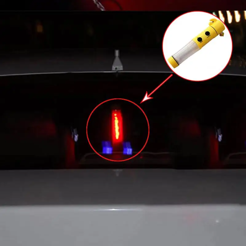 

Emergency Escape Hammer Car Safety Escape Glass Window Breaker Emergency Hammer Seat Belt Cutter Tool Flashlight Strong Magnetic