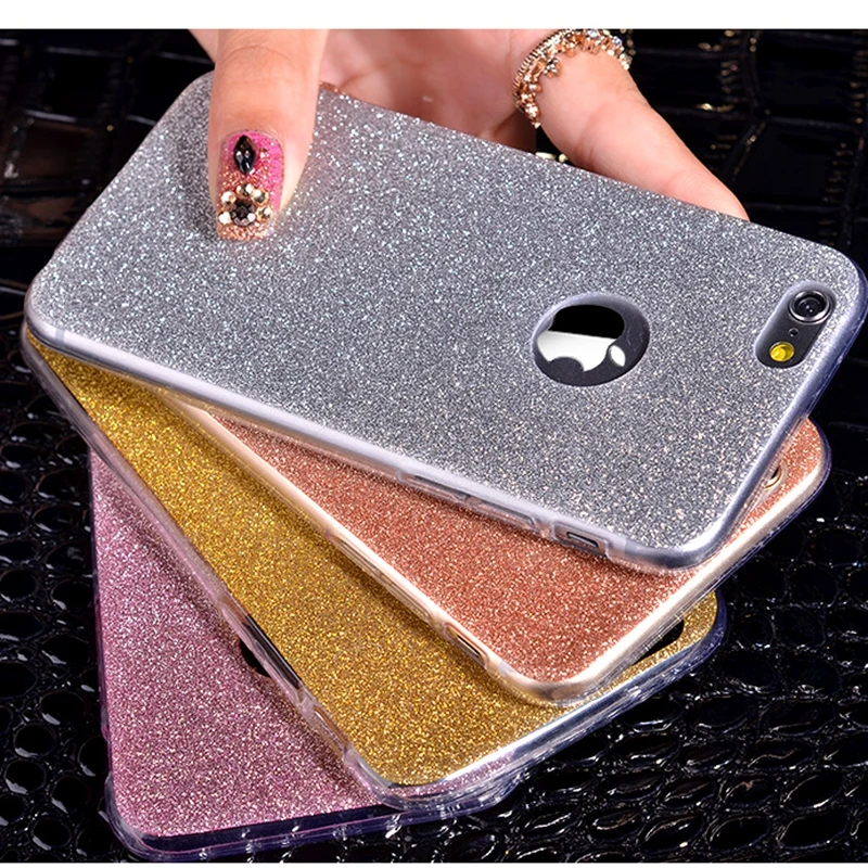 Lovely Girl Glitter Soft Silicone TPU Case for iphone XS MAX XR X 7 8 6 6S Plus 5 5s SE Slim ShockProof Protective Shell Cover |