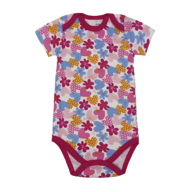 Оптовая продажа с фабрики 5 шт./лот детская одежда боди короткими рукавами для