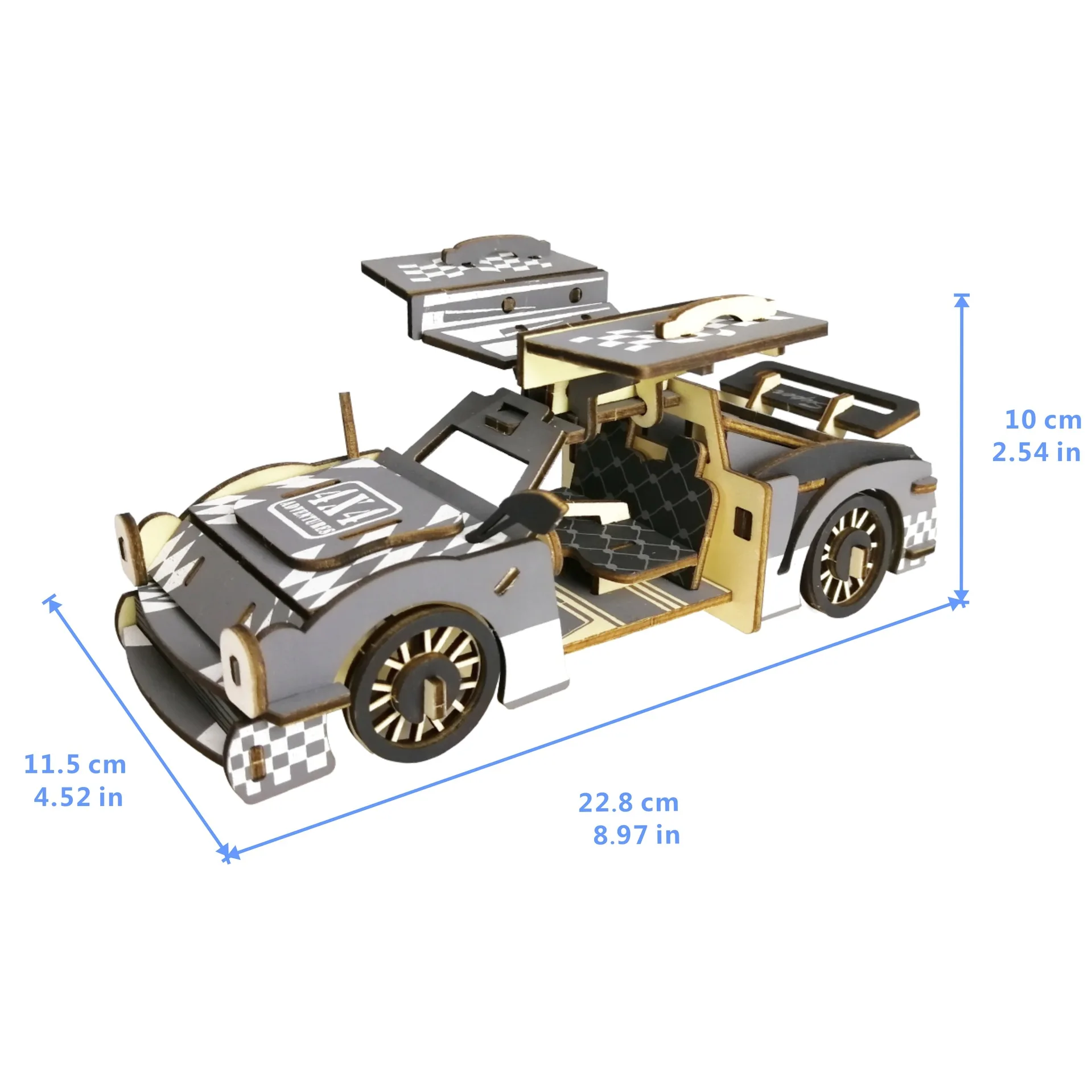 Набор для сборки DIY 3D деревянные игрушки супер машинка Модель дорожного
