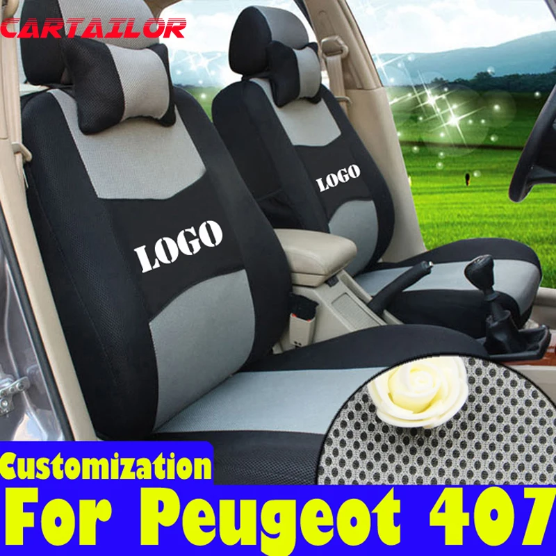 Чехлы для сидений CARTAILOR peugeot 407 чехлы аксессуары интерьера сетчатые автомобильные