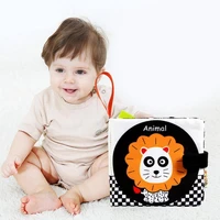 hot sale cloth book cute pattern tear resistant washable baby teething cloth book for gift