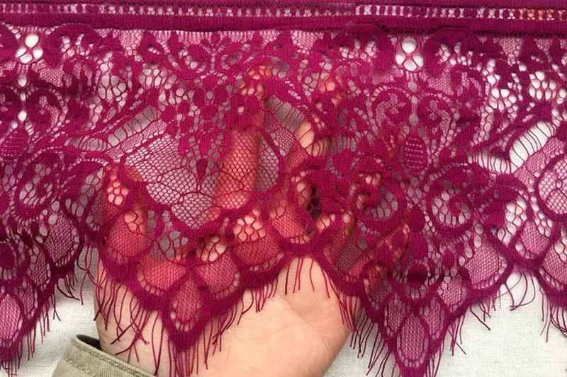 Разноцветная волнистая кружевная отделка вышивка украшение для ресниц ткань