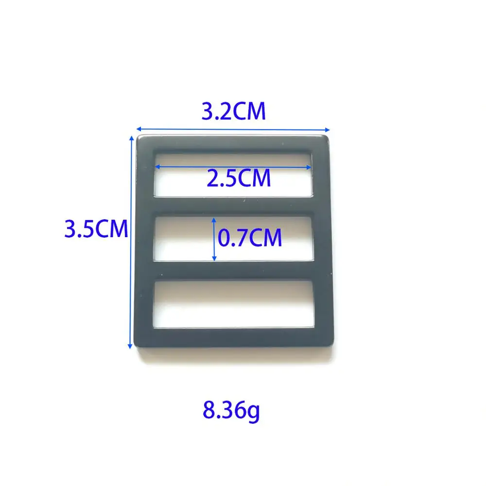 Квадратная пряжка сумка ремень черный цвет 25 мм внутренняя длина материал Znic
