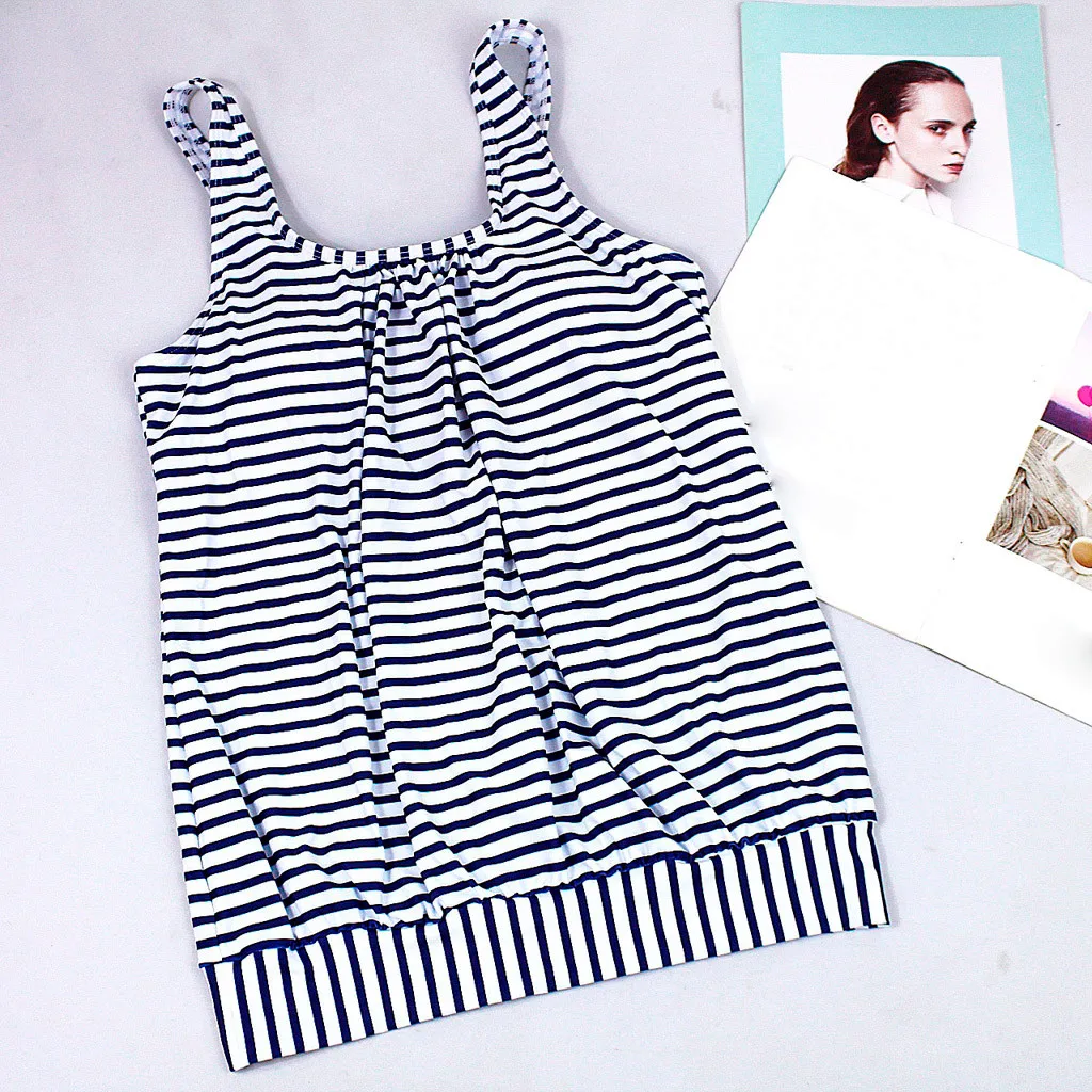 Полосатые наборы Бикини Лето из двух частей купальник с открытой спиной