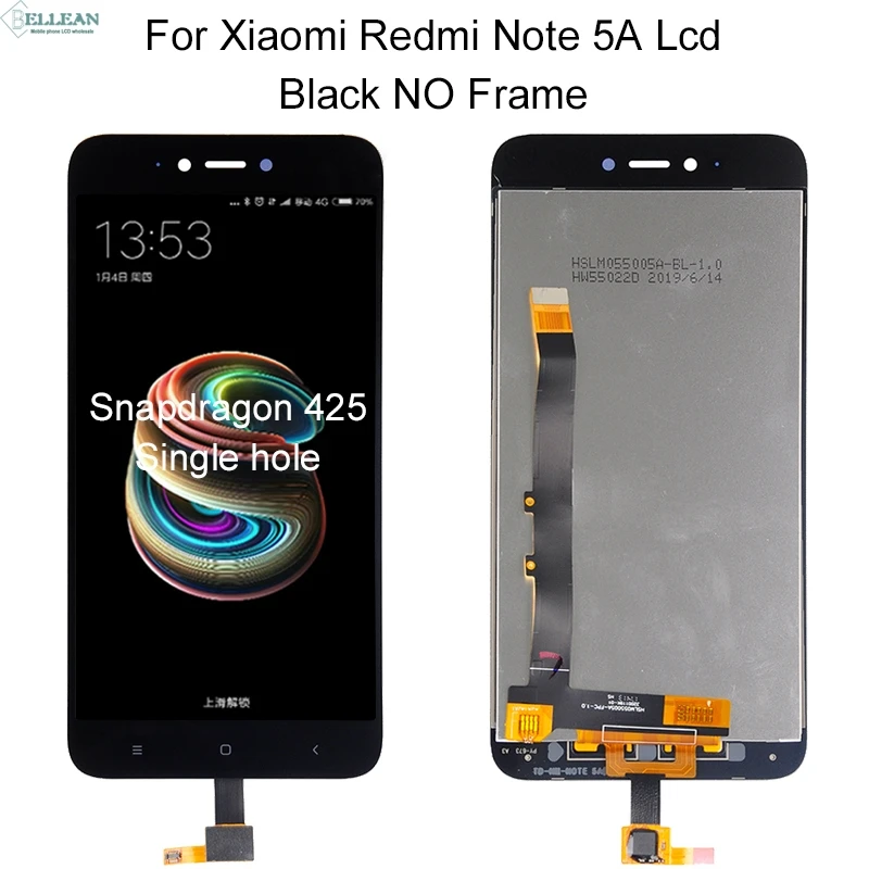 Dinamico для Xiaomi Redmi Примечание 5A дисплей Y1 Lite lcd кодирующий преобразователь сенсорного экрана в сборе Note 5A Prime lcd Y1 Lite дисплей+ рамка - Цвет: 2G Black No Frame