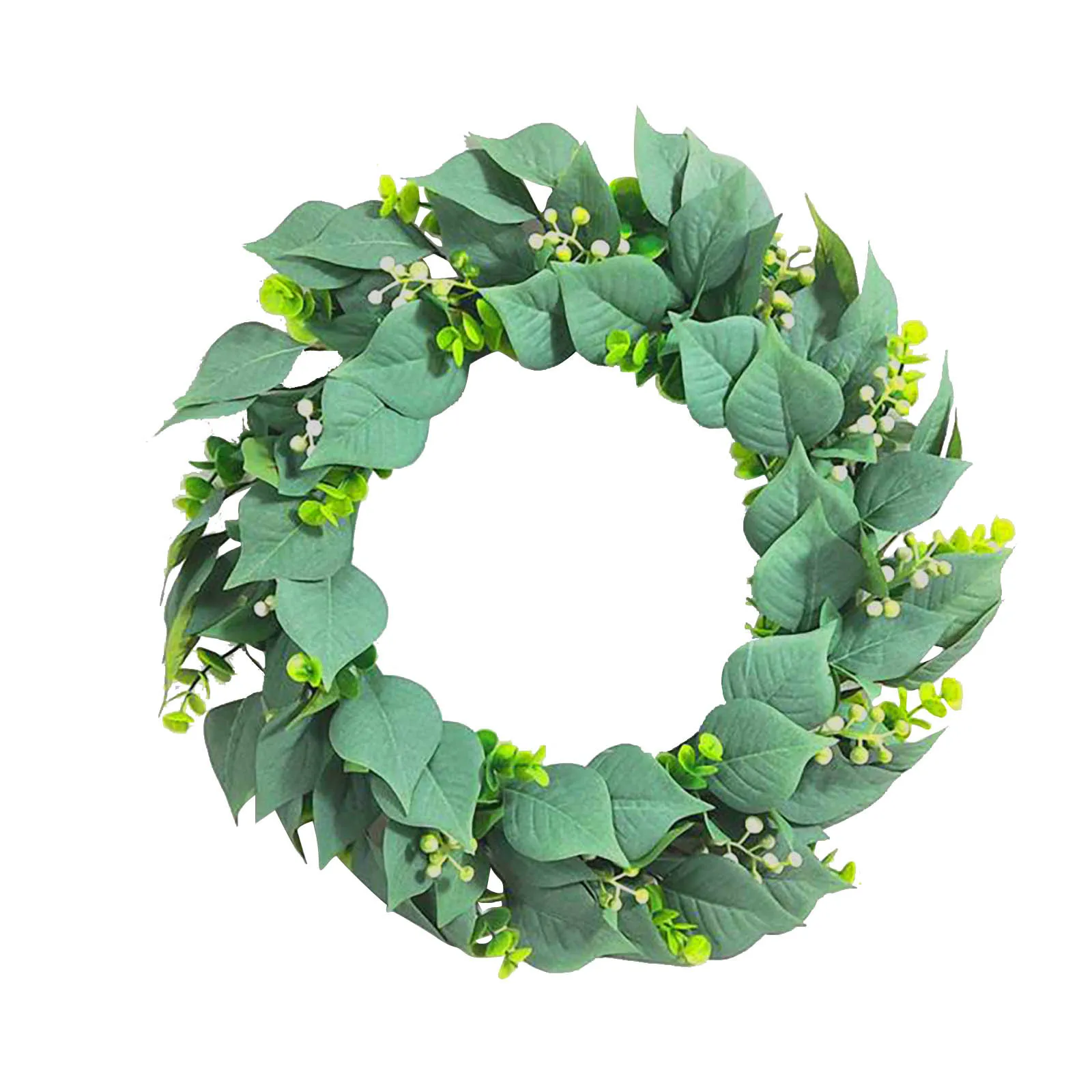 

Simulation Garland Door Decoration Eucalyptus Eucalyptus Ring Small Thorn Eucalyptus Door Eucalyptus Leaf Wreath Dekoracje 2021#