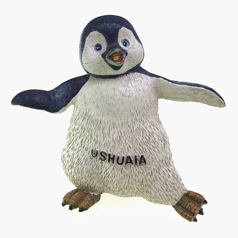 3D магниты на холодильник Ushuaia ручной работы с рисунком пингвина туристические