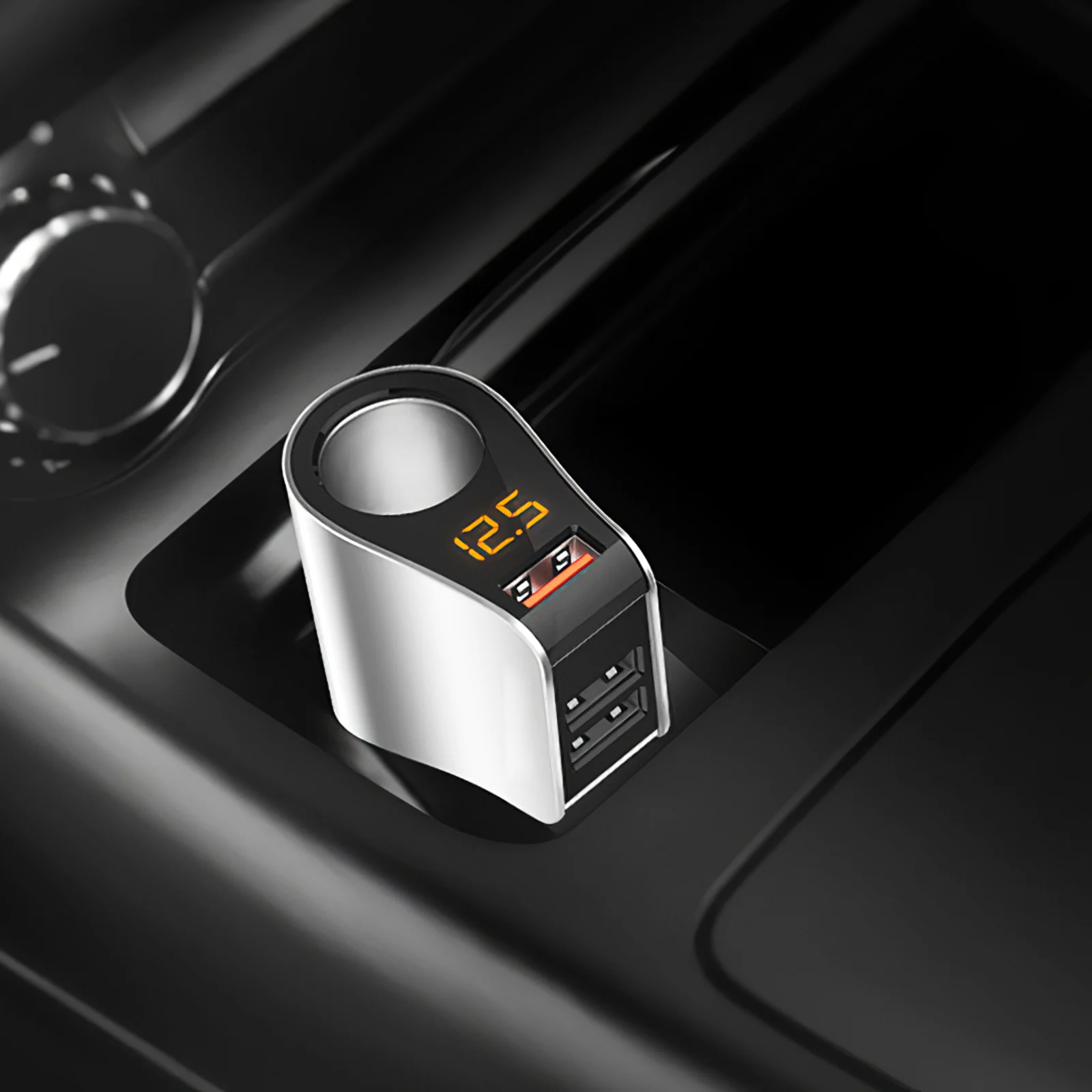 

2021 TiOODRE New 12V Modern Stylish Car Cigarette Lighter QC3.0 USB Intellectual Fast Charging Convenient Car Charger