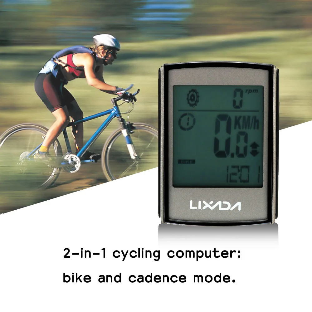 Wireless Cycling Bicycle Computer Bike Multi-Function LED Display Waterproof Odometer Speedometer Cadence LCD | Спорт и развлечения