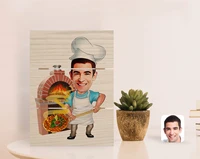 personalized men s kebab shops caricature of authentic desktop wood pallet %c3%a7er%c3%a7eve 1