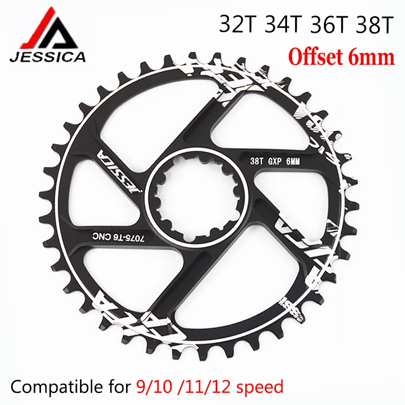 MTB велосипедная цепь 32T 34T 36T 38T узкая широкая Звездочка для GXP XX1 X9 XO X01 CNC AL7075 шатун