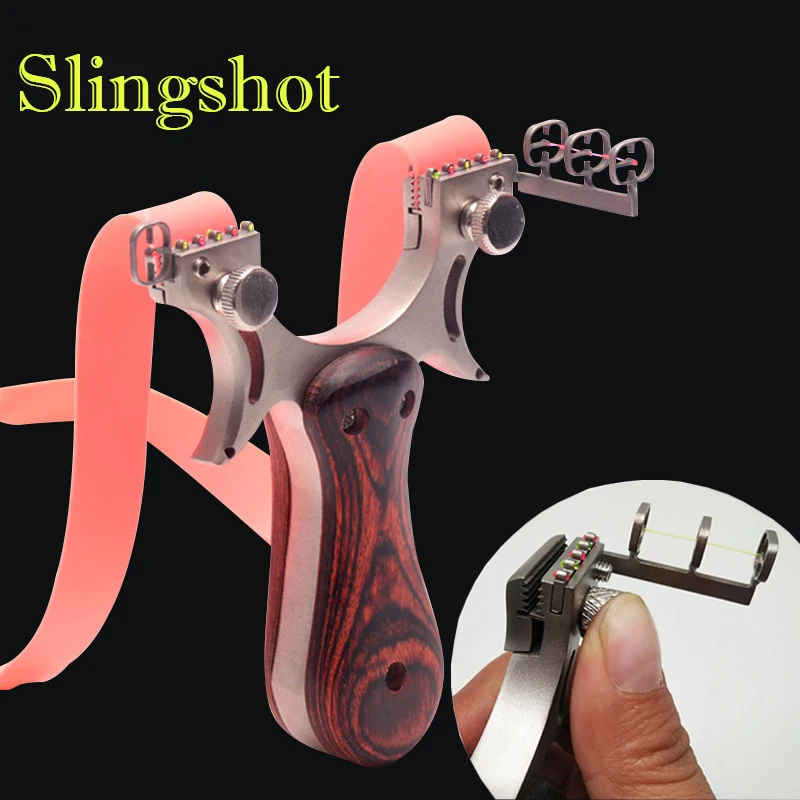 Высокое качество Рогатка катапульта для охоты Нержавеющая сталь с резинкой на