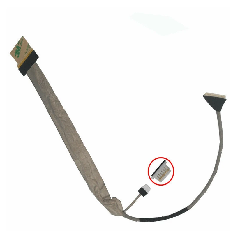 Гибкий шлейф для видеоэкрана для Toshiba P200, P205, X200, X205, 17 дюймов, ЖК-дисплей для ноутбука, ЖК-дисплей с LVDS, ленточный кабель DC02000DM00