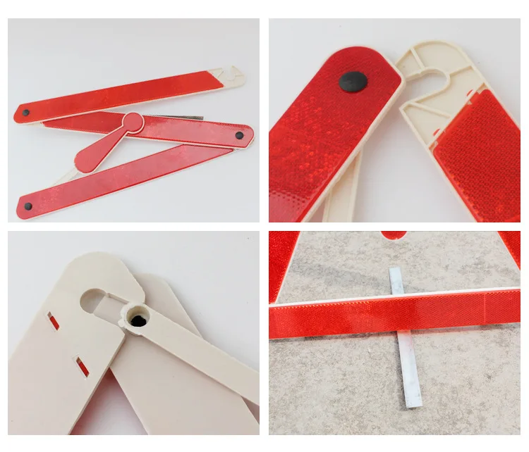 Предупреждение ющий знак светоотражающий треугольник складной автомобильный