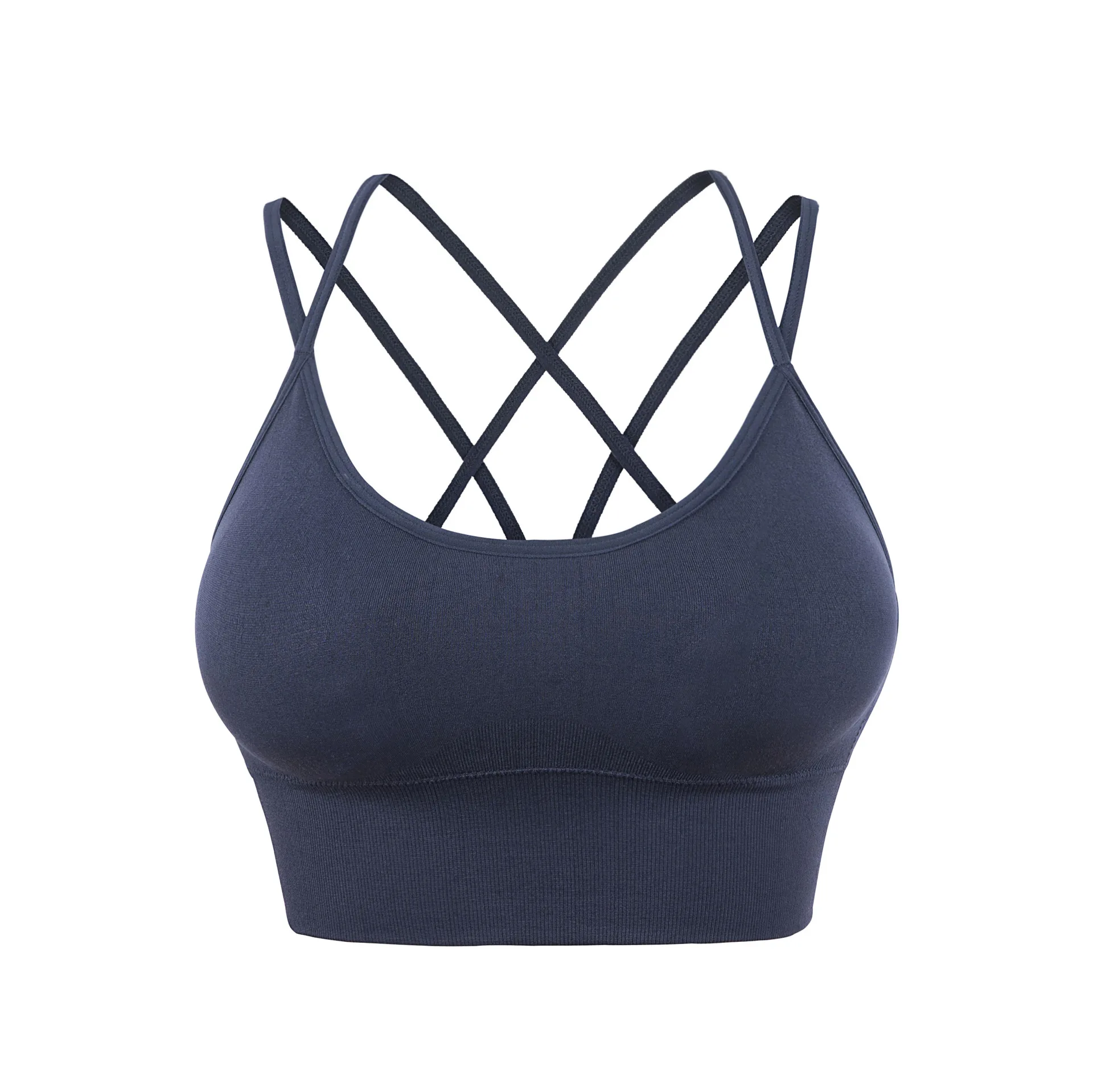 

Oluolin Sexy Sports Bras Fast Dry Elastic Plus Size Yoga Tops Padded Breathable Fitness Push Up Running Vest Underwear Workout