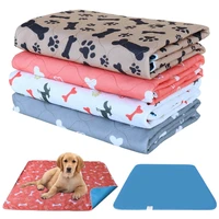reusable dog bed mats washable dog cat diaper mat urine pad puppy pee fast absorbing pad rug bone paw print for sofa bed floor