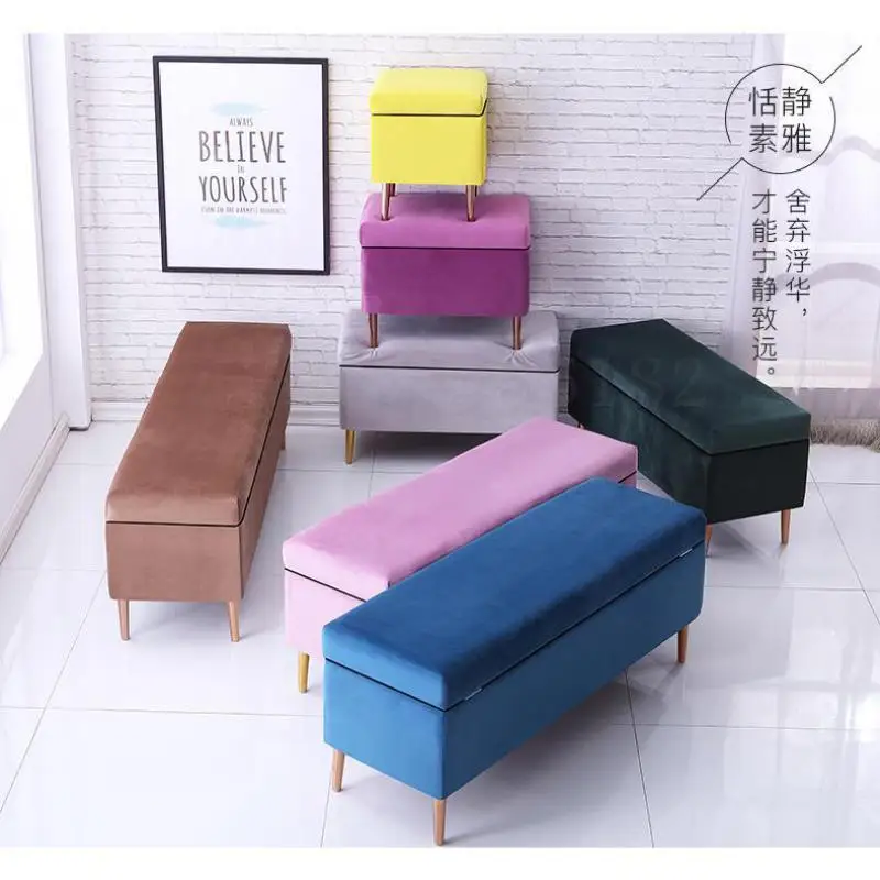 Скандинавский светильник роскошный табурет для хранения обуви домашняя кровать