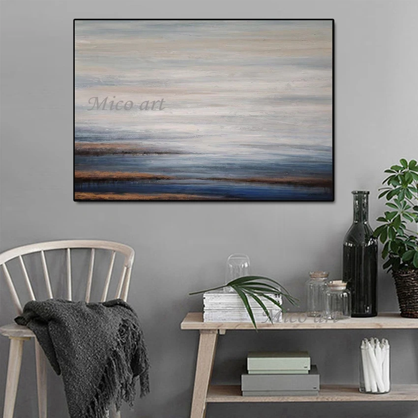 Ручная работа цветная абстрактная живопись маслом на холсте домашний декор