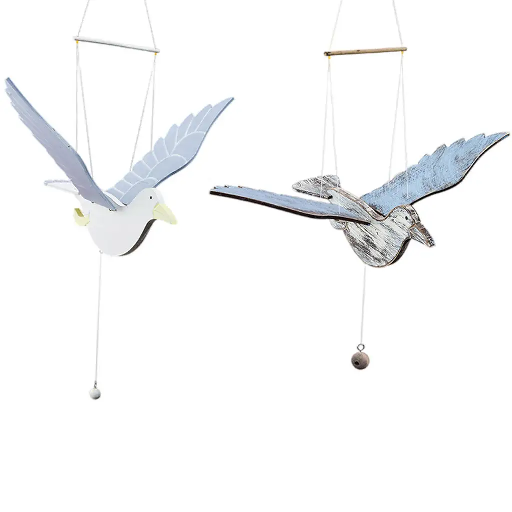 

Art Modern Flying Soaring Seagull Ceiling Hanging Artificial Realistic Animal Bird Ornament for Kids Room Outdoor Garden Patio