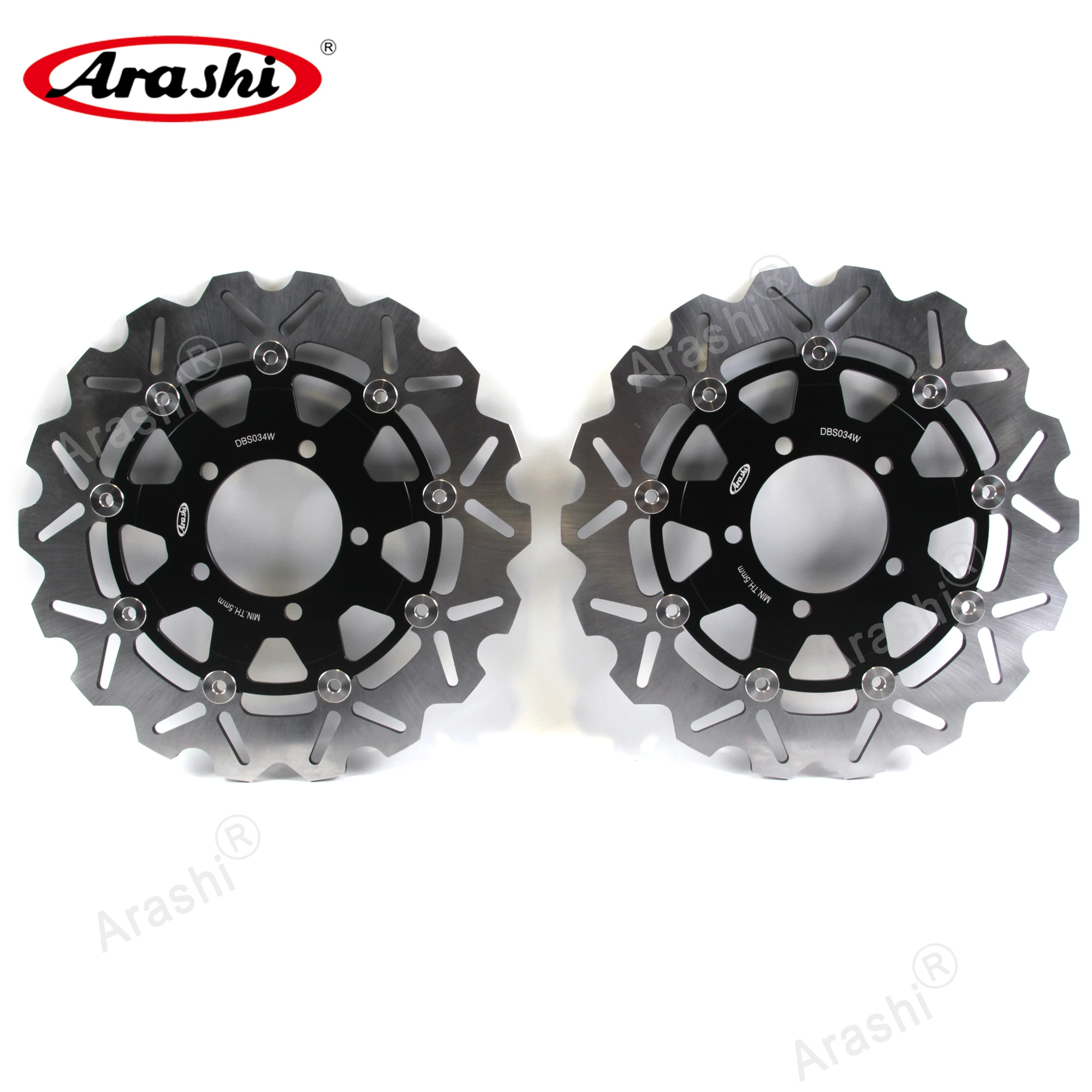 Араши передний тормозной диск для KAWASAKI ZX6RR NINJA 600 2005 2006 CNC Тормозные диски роторы ZX