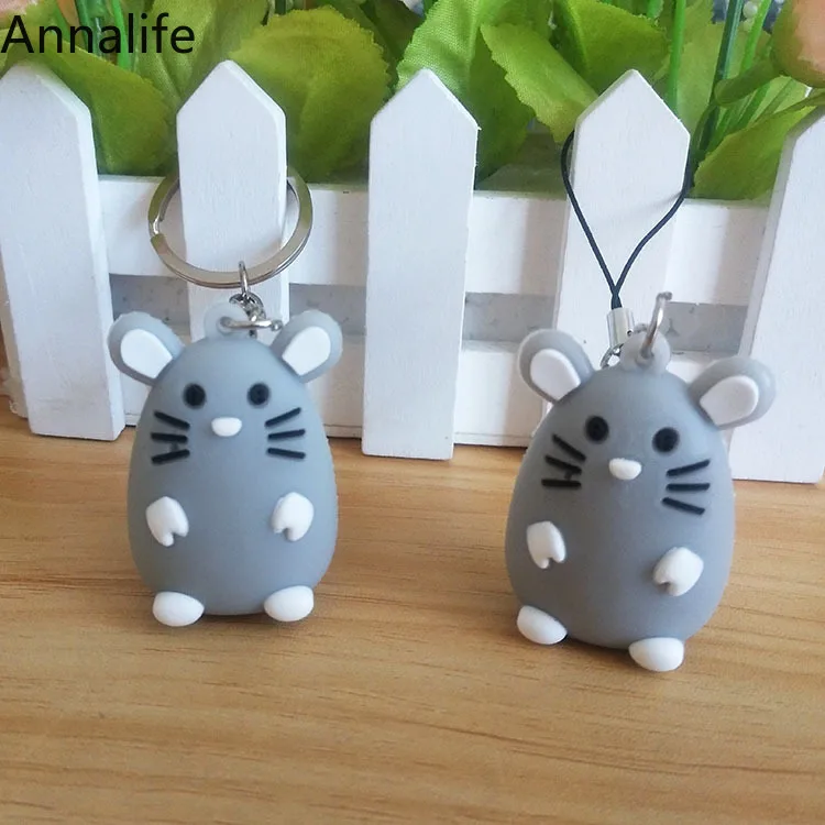 Новинка 2019 милые Брелоки для ключей в виде жирной крысы брелоки мужчин и женщин