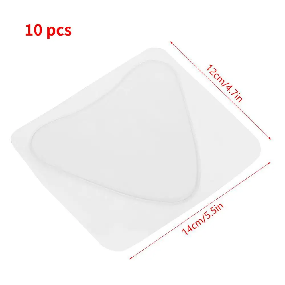 5pcs Clear Color 5 шт./10 шт. силиконовые накладки для бюстгальтера, груди, шеи, против морщин, прозрачные накладки для ухода за кожей груди, подтягивающие лифтинг, треугольные накладки для груди - Цвет: 5pcs Clear Color